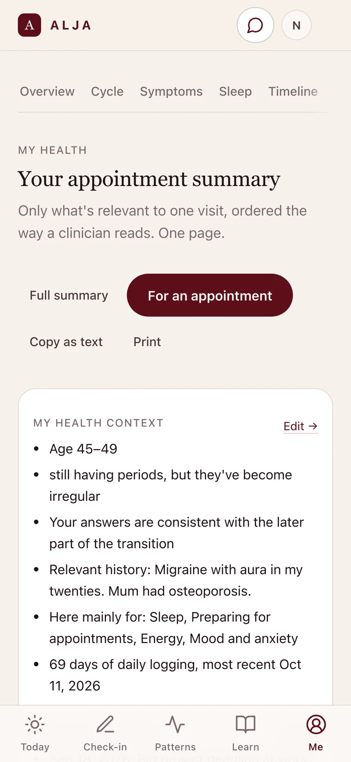 ALJA appointment summary